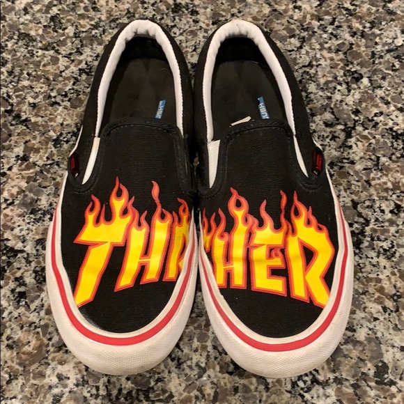 thrasher slip ons